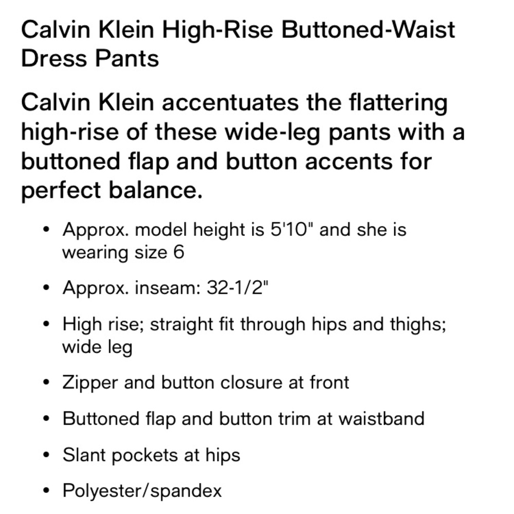 Calvin Klein Double Button Pants - image 8